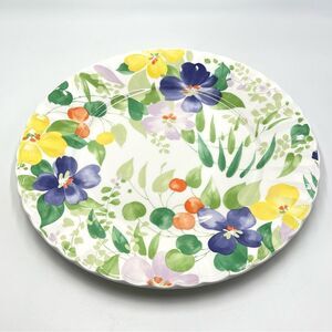 Mikasa 12 Inch Chop‎ Plate Round Platter Perennial Bloom All Over Floral Pattern